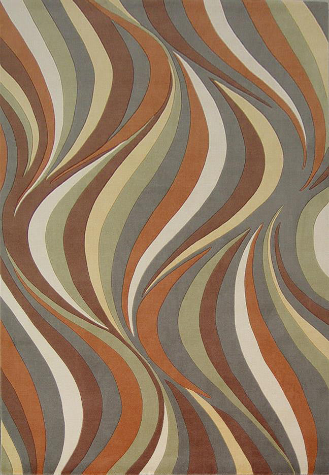 KAS Tate 8515 Earthtone Waves Area Rug