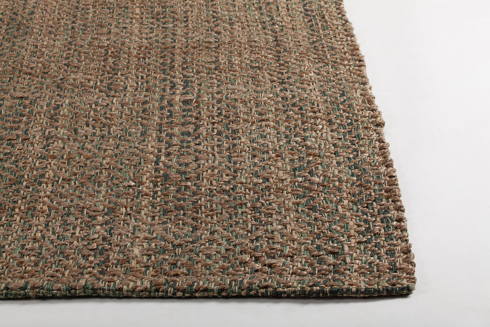 Chandra Tiffany TIF-47101 Natural Green Area Rug Corner Shot Feature