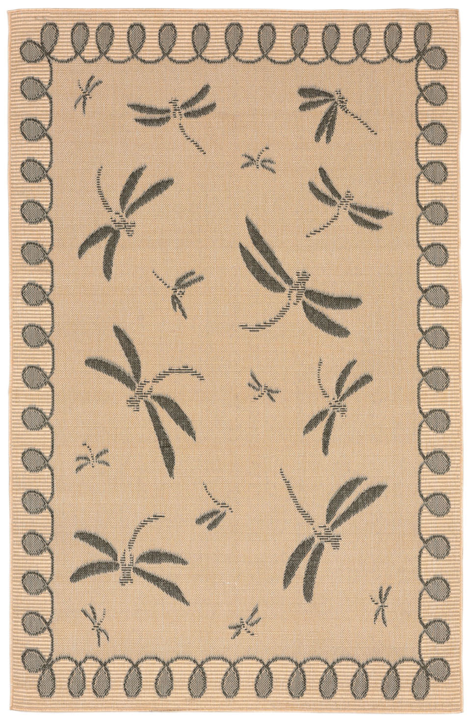 Trans Ocean Terrace Dragonfly Grey Area Rug by Liora Manne main image