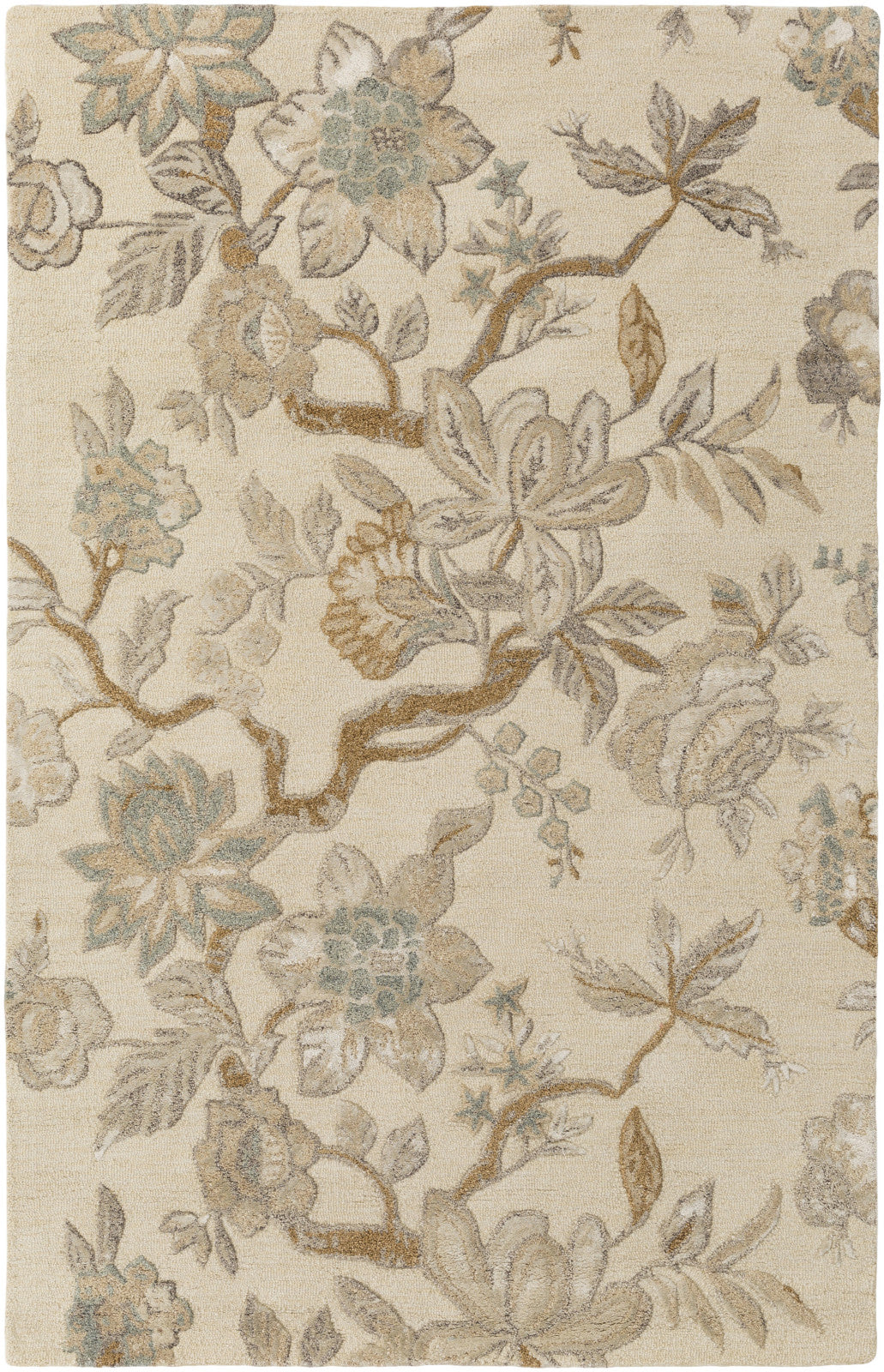 Verdant VDT-1002 White Area Rug by Surya