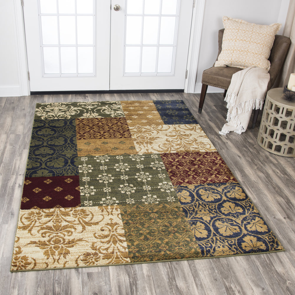 Rizzy Xceed XE7046 Gold Area Rug Feature