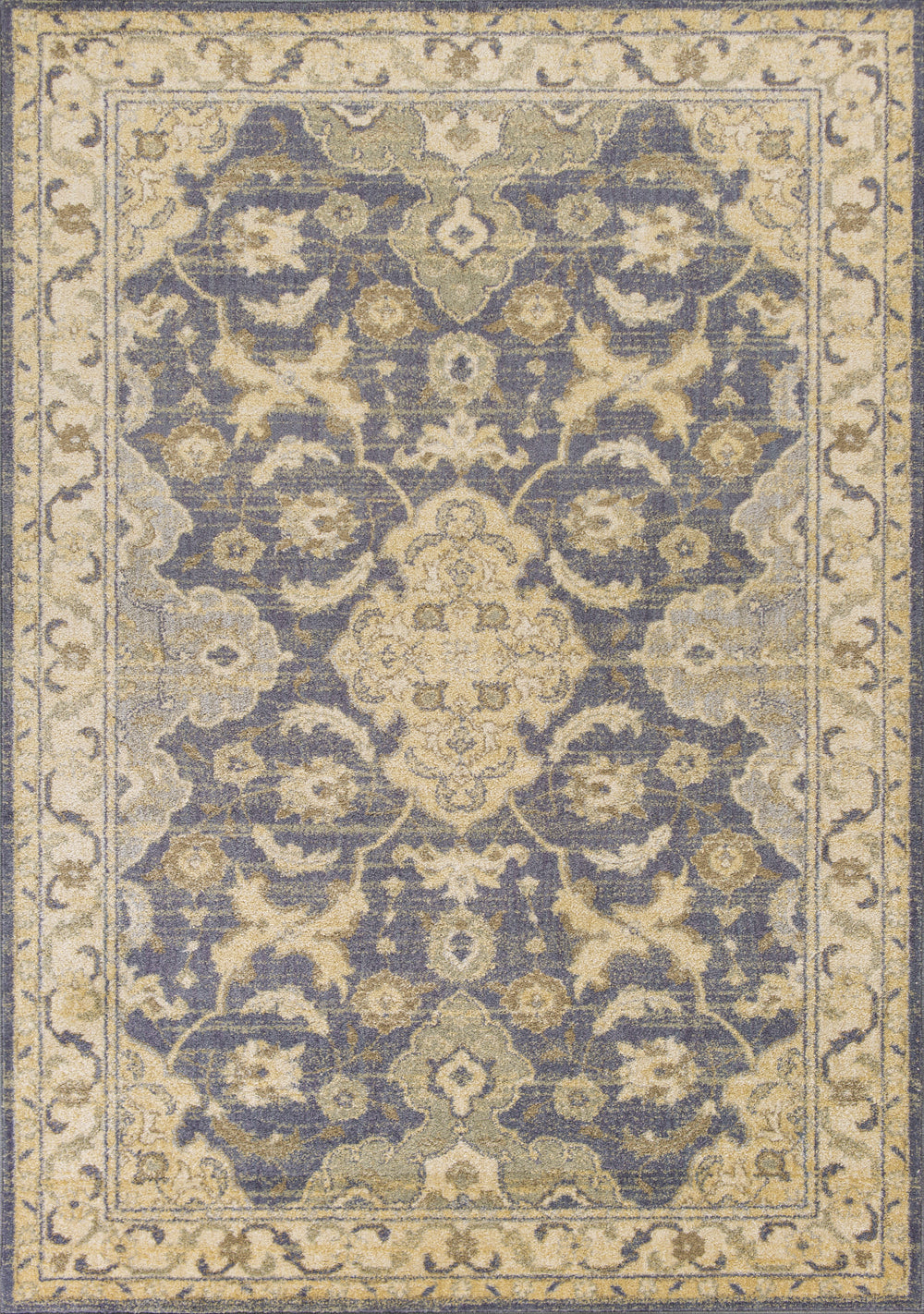 KAS Zarepath 7521 Blue/Beige Polynesian Area Rug