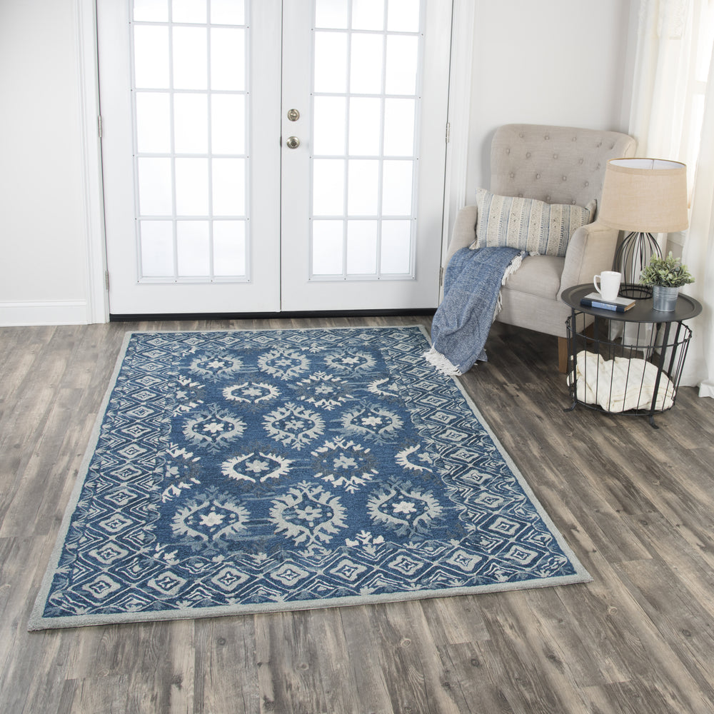 Rizzy Zingaro ZI017B Blue Area Rug Feature
