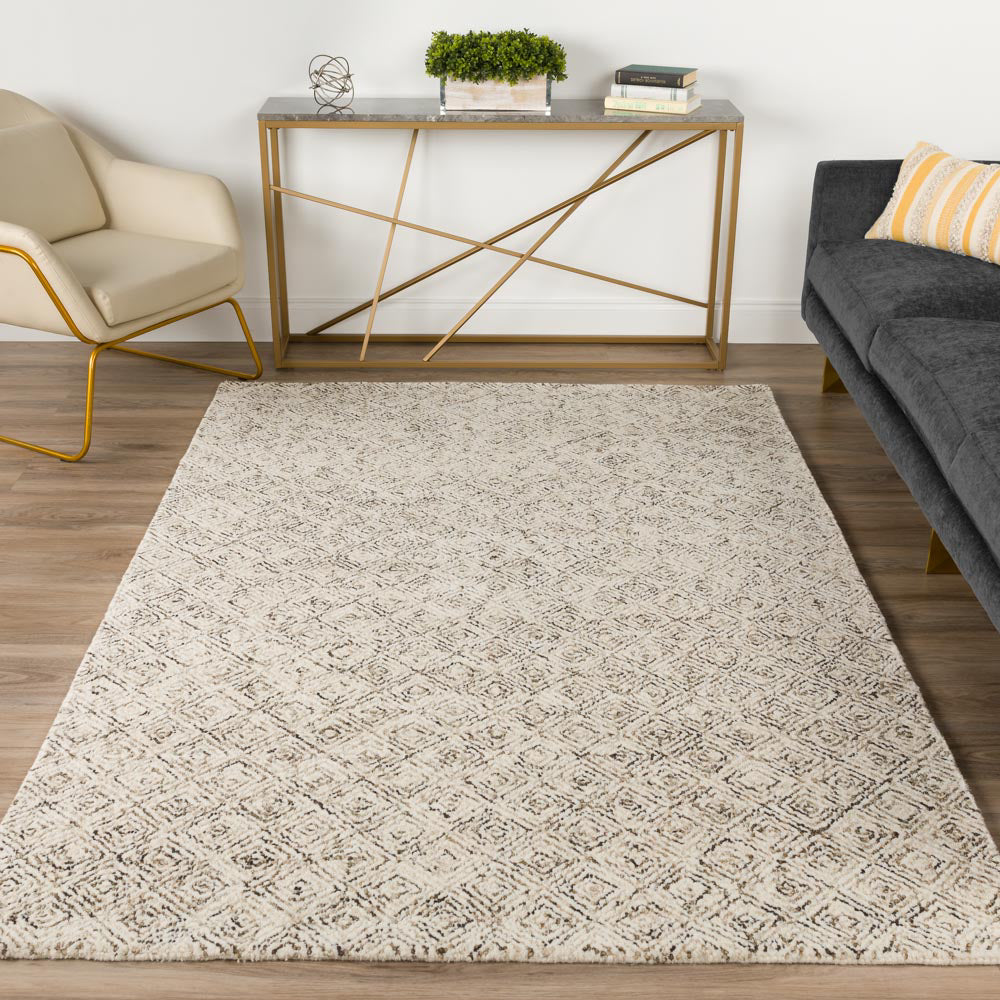 Dalyn Zoe ZZ1 Chocolate Area Rug Room Scene Featured
