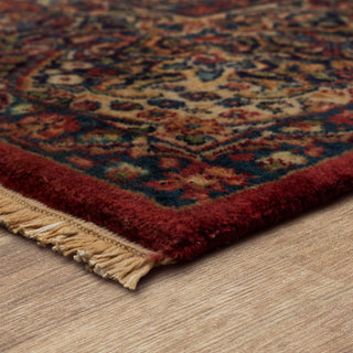 Corner view of Karastan's legendary Kirman design in all wool pile.