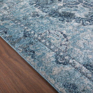 Dalyn Antigua AN7 Sky Area Rug Close Up Floor Shot with Edge Image