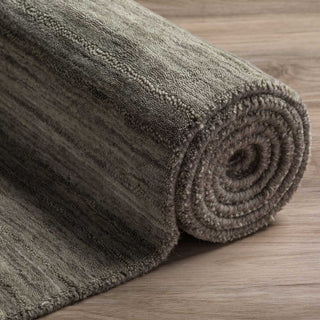 Dalyn Rafia RF100 Charcoal Area Rug Rolled Up