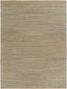 LR Home Natural Fiber 03378 Natural/Blue Area Rug 5 X 8