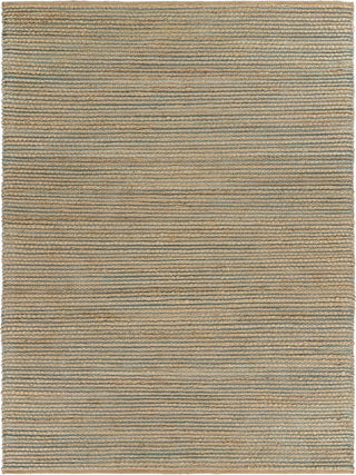 LR Home Natural Fiber 03378 Natural/Blue Area Rug 5 X 8