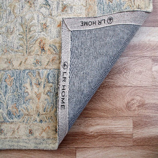LR Home Vintage 81924 Blue/Taupe/Cream Area Rug Backing