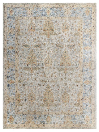 LR Home Vintage 81924 Blue/Taupe/Cream Area Rug 5 X 8