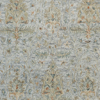LR Home Vintage 81924 Blue/Taupe/Cream Area Rug Close Up