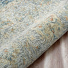 LR Home Vintage 81924 Blue/Taupe/Cream Area Rug Texture