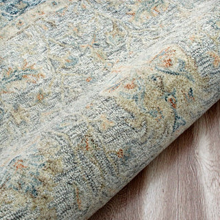 LR Home Vintage 81924 Blue/Taupe/Cream Area Rug Texture