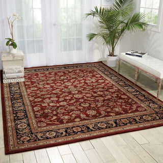 Nourison 2000 2002 Burgundy Area Rug Room Scene Featured