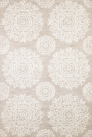 Bashian Verona Transitional R130-LC175 Biscuit Area Rug 5 X 8