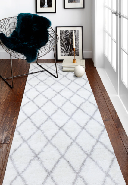 Bashian Andes A164-AND104 White/Grey Area Rug Room Scene Feature