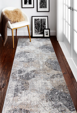 Bashian Carlyle C190-CA101 Ivory/Grey Area Rug Room Scene 2