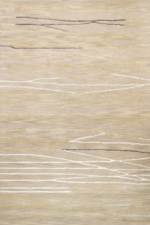 Bashian Greenwich Geometric R129-HG238 Beige Area Rug 5 X 8