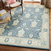Exquisite Rugs Claremont Oushak 6793 Blue/Ivory Area Rug Room Scene Feature
