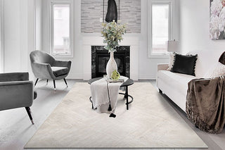 Dynamic Rugs Atlas 2575 Grey/Ivory Area Rug Room Scene Feature