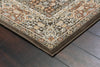 Dynamic Rugs Ancient Garden 57008 Brown/Blue Area Rug Corner