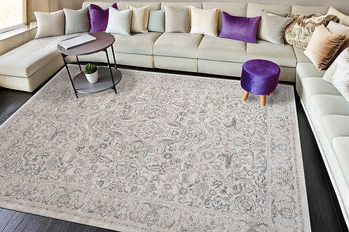 Dynamic Rugs Lara 14626 Ivory/Beige/Grey Area Rug Room Scene Feature