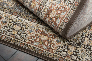 Dynamic Rugs Ancient Garden 57008 Brown/Blue Area Rug Close Up