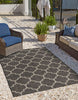 Unique Loom Outdoor Trellis T-KOZA-20596A Black Area Rug Outdoor Scene Feature
