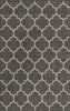 Unique Loom Outdoor Trellis T-KOZA-20596A Black Area Rug 5x8