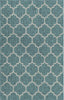 Unique Loom Outdoor Trellis T-KOZA-20596A Teal Area Rug 5x8