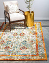 Unique Loom Rosso T-16708 Multi Area Rug Room Scene Feature