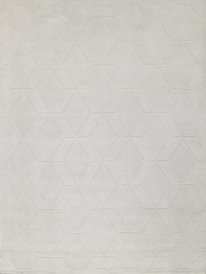 Exquisite Rugs Brunello Modern 6735 White Area Rug 5 X 8