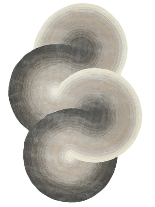 Exquisite Rugs Mitomo 7272 Charcoal/Ivory Area Rug