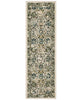 Karastan Spice Market Kaveri Aquamarine Runner actual image. 