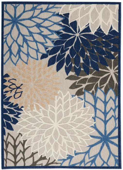 Aloha ALH05 Blue/Multicolor Area Rug by Nourison 5x8