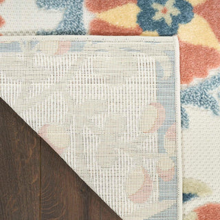 Nourison Aloha ALH17 Grey Multicolor Area Rug Backing