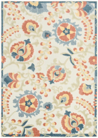 Nourison Aloha ALH17 Grey Multicolor Area Rug 5 X 8