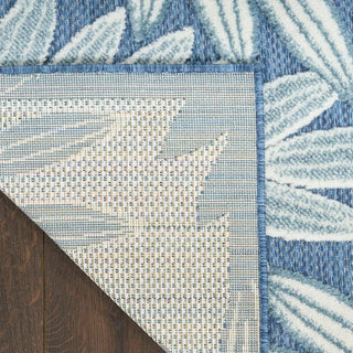 Nourison Aloha ALH18 Blue Area Rug Backing