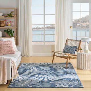 Nourison Aloha ALH18 Blue Area Rug Room Scene 2
