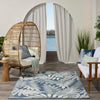Nourison Aloha ALH18 Blue Area Rug Room Scene Feature