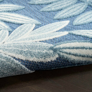 Nourison Aloha ALH18 Blue Area Rug Close Up