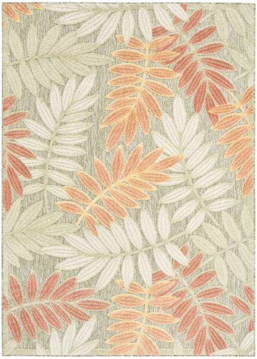 Nourison Aloha ALH18 Sage Rose Area Rug 5 X 8