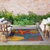 Nourison Aloha ALH24 Navy Multicolor Area Rug Outdoor Scene 3