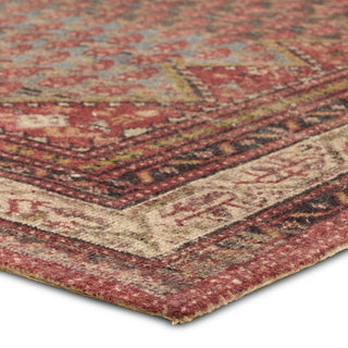 Jaipur Living Amata By House Sprucing Stellina AMT02 Red / Blue Area Rug Corner