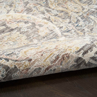 Nourison Antique Fusion ANF03 Charcoal Multicolor Area Rug Close Up 2