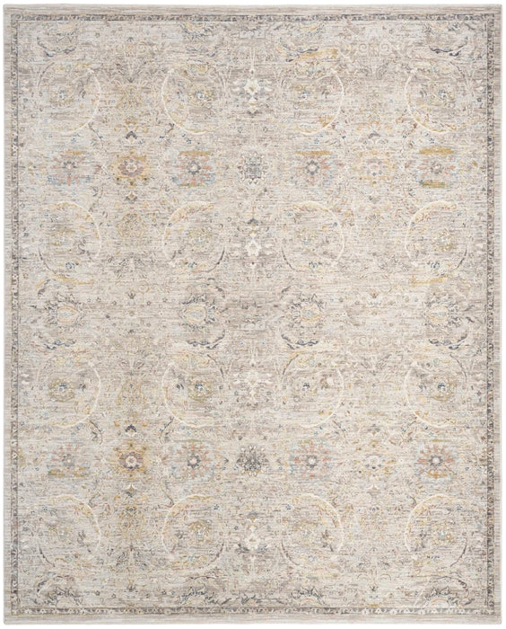 Nourison Antique Fusion ANF03 Light Grey Area Rug 8 X 10