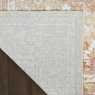Nourison Astra Machine Washable ASW11 Rust Multicolor Area Rug Backing