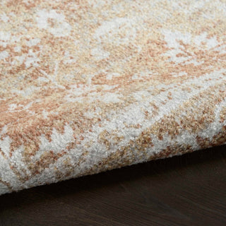 Nourison Astra Machine Washable ASW11 Rust Multicolor Area Rug Close Up 2