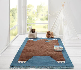 Momeni Atticus ATC-4 Navy Area Rug by Novogratz